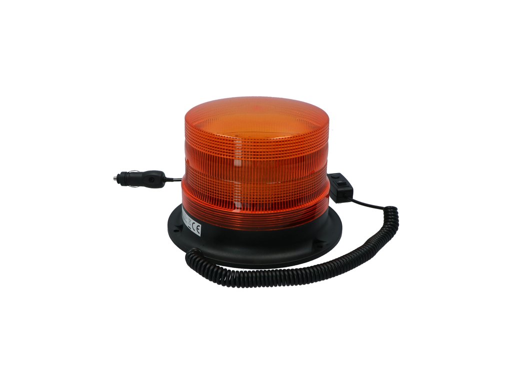 Girofar auto Carpoint 12V cu bec Xenon, fixare magnetică și șuruburi