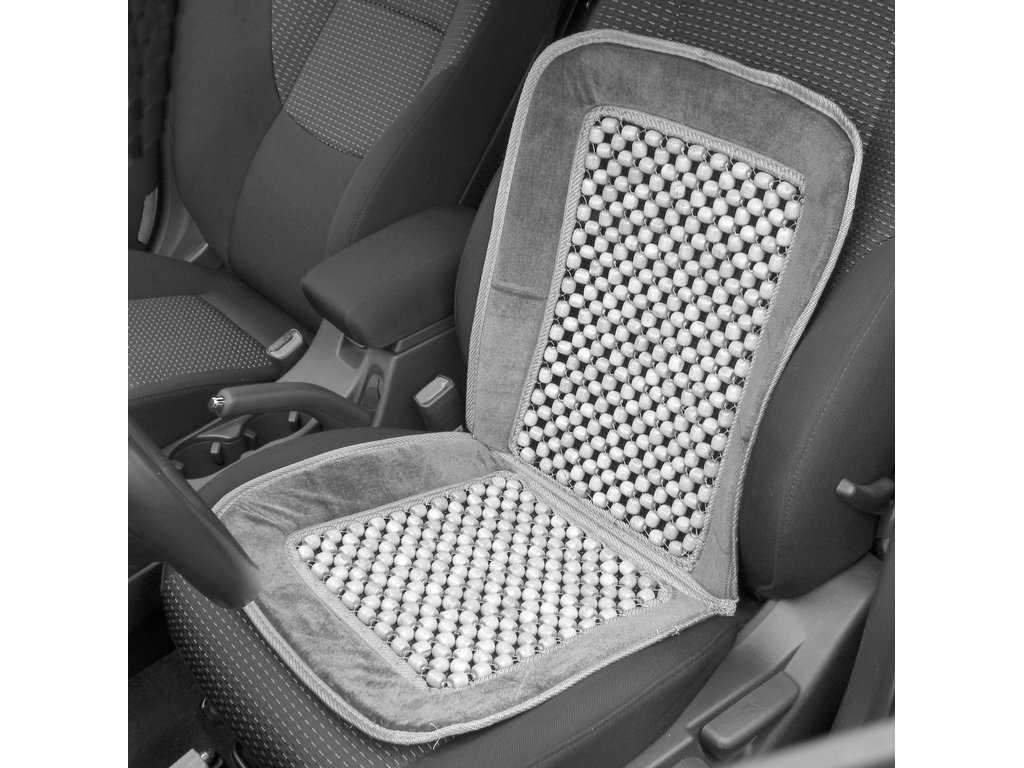 Husă auto universală pentru scaun Carpoint cu bile și catifea, 85x39 cm