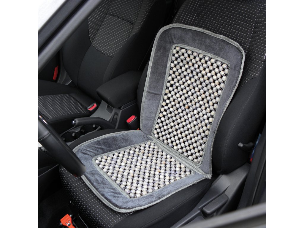 Husă auto universală pentru scaun Carpoint cu bile și catifea, 85x39 cm