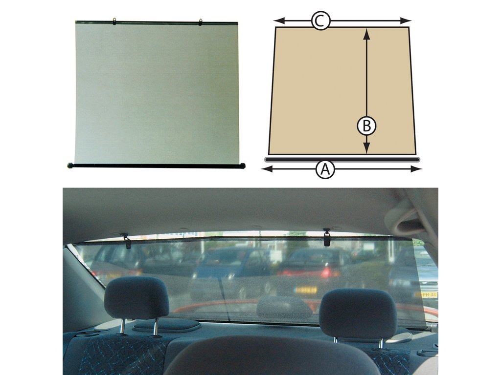 Jaluzea auto pentru luneta din poliester 93x68x85 cm, Carpoint