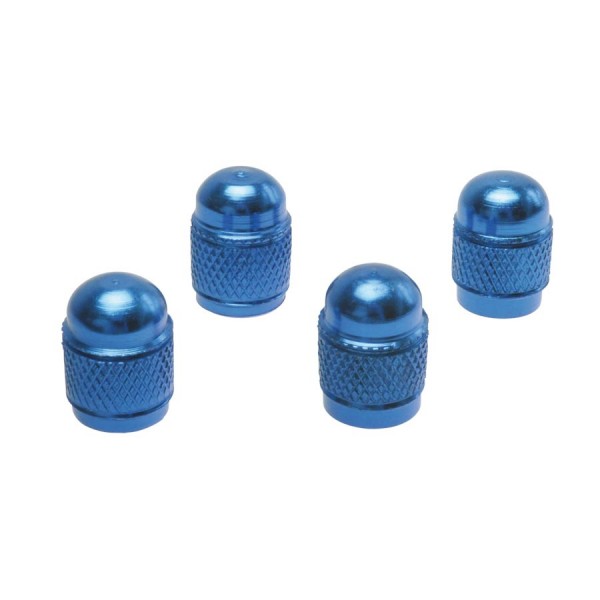 Set capace ventil auto Automax albastre, model rotund, 4 bucati
