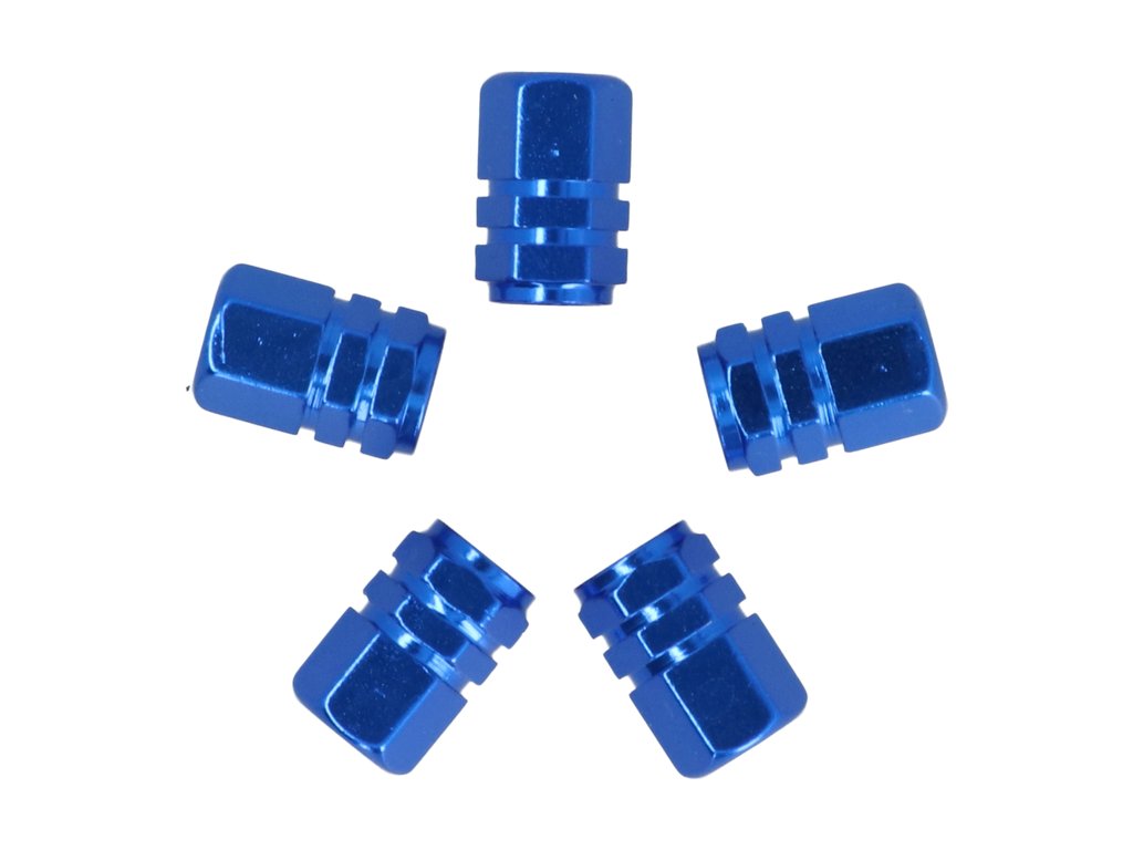 Set capace ventil auto Carpoint tip piston, albastre, 5 bucăți