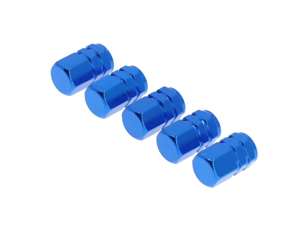 Set capace ventil auto Carpoint tip piston, albastre, 5 bucăți