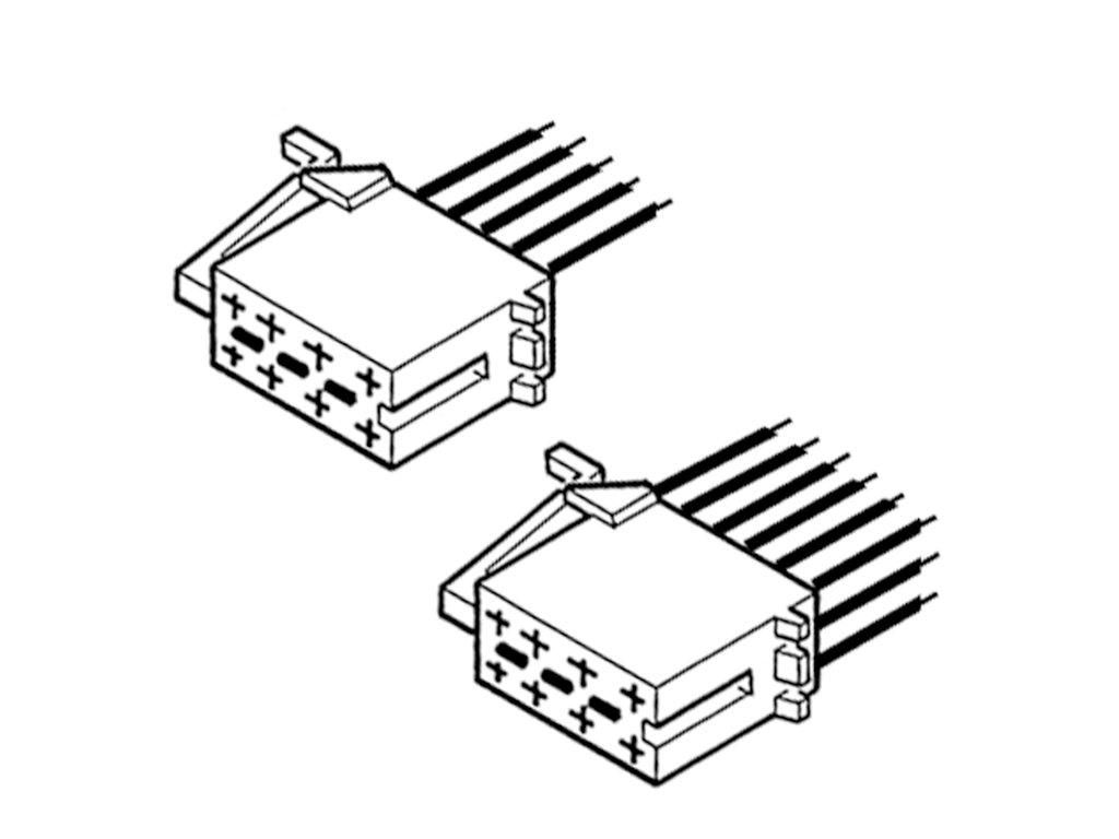 Conector ISO tata Carpoint pentru radio auto, adaptor casetofon, set 2 bucati