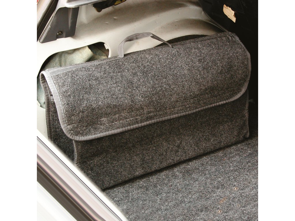 Organizator portbagaj auto mare 50x15x25 cm cu banda velcro