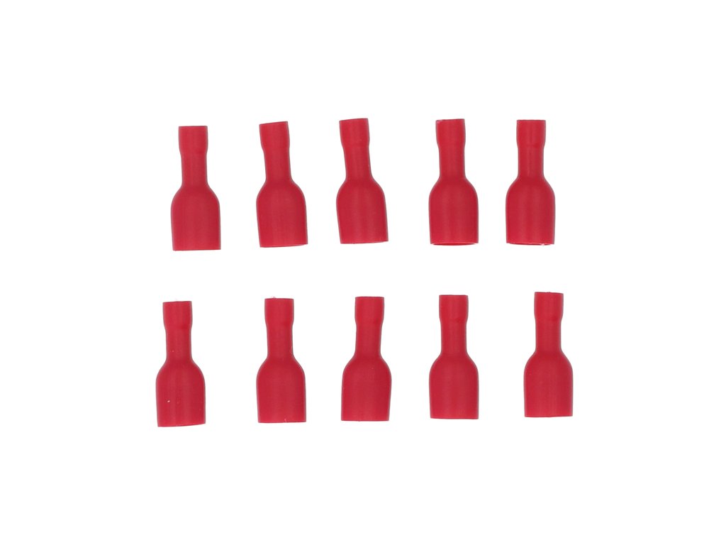 Papuci electrici izolati mama rosii 6,3x0,8 mm, 22 mm, 10 buc Carpoint