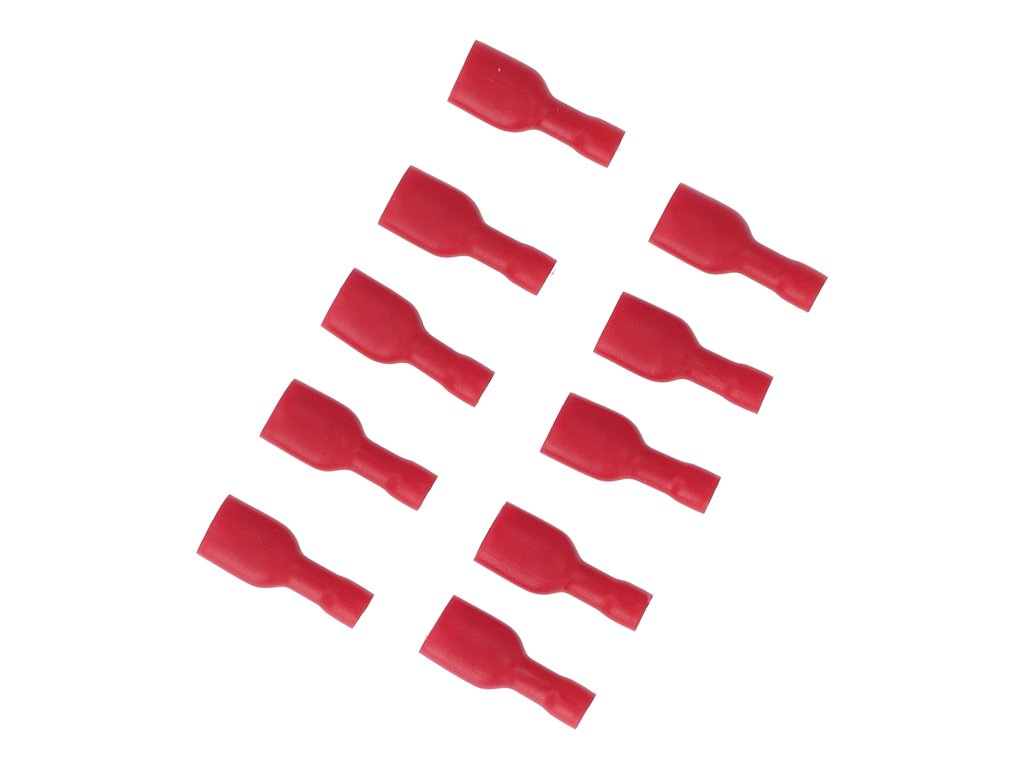 Papuci electrici izolati mama rosii 6,3x0,8 mm, 22 mm, 10 buc Carpoint