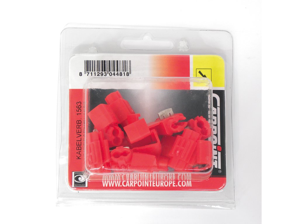 Papuci electrici izolati tata rosii, 4 mm, 20 mm, set 10 bucati Carpoint