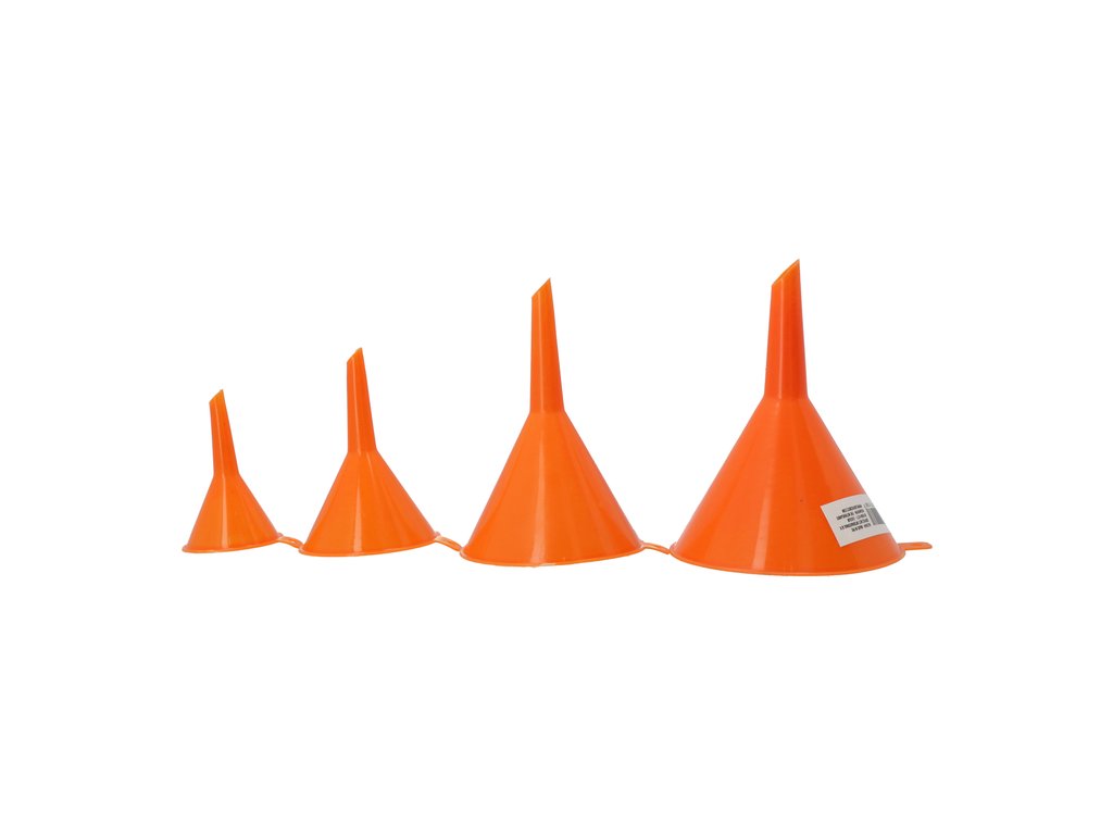 Set 4 palnii pentru lichide Carpoint din plastic portocaliu