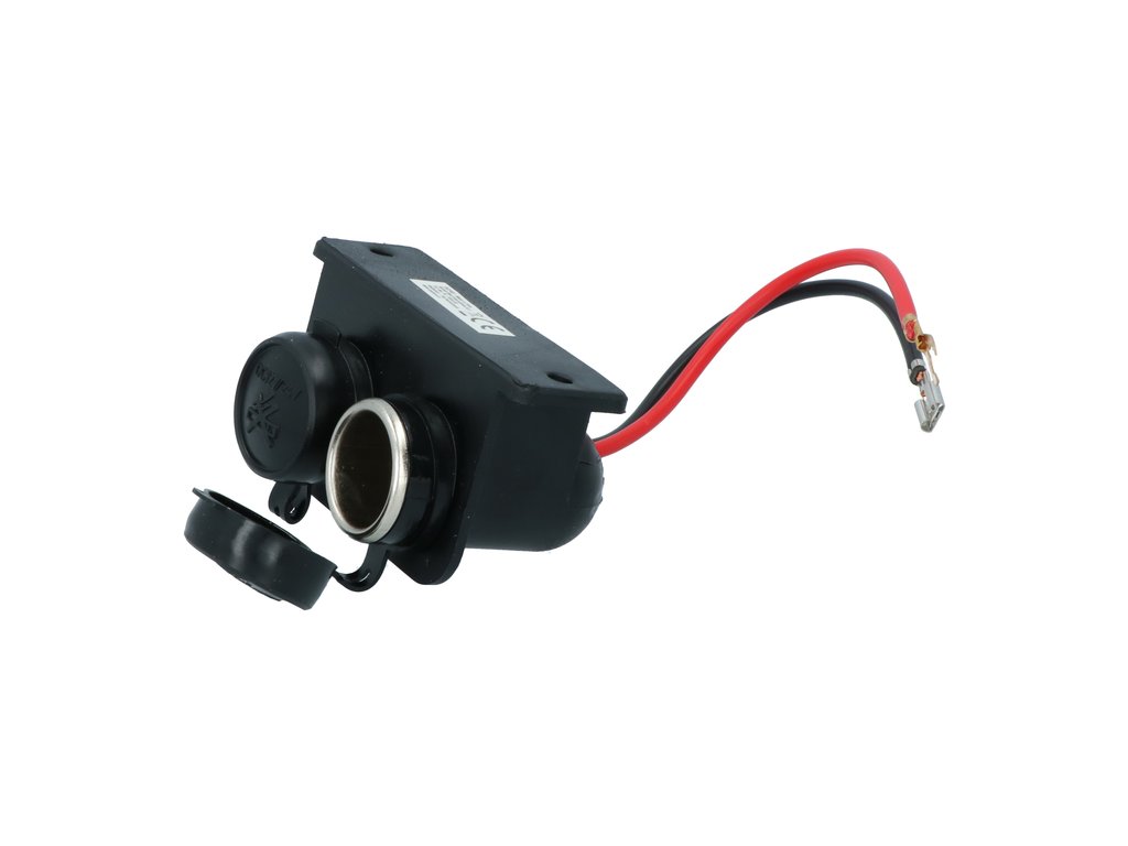 Priza auto dubla Carpoint 12-24V, max. 15A, cu cablu 15 cm