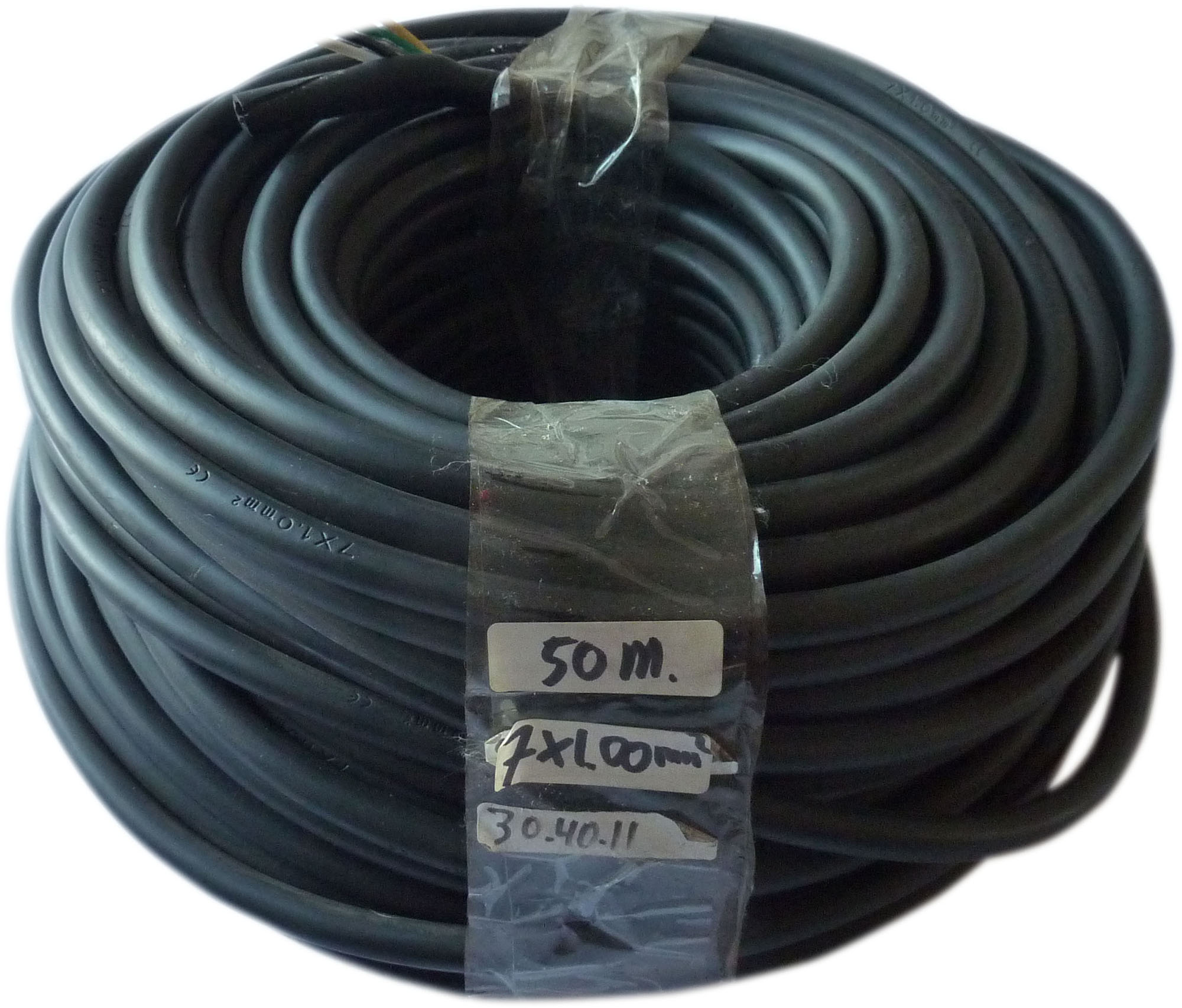 Cablu auto 7x1.0 mm² cu 7 fire, negru, 12V, la metru liniar