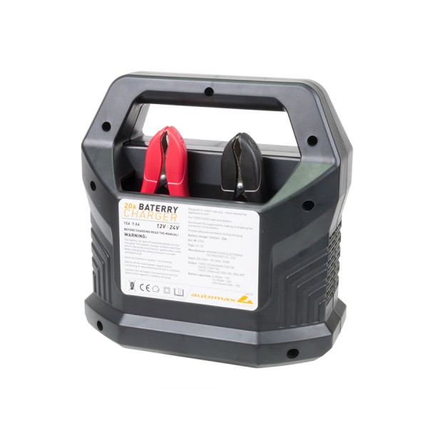 Incarcator acumulator auto Automax 15A automat cu LCD, 12V-24V, pentru WET, GEL, AGM