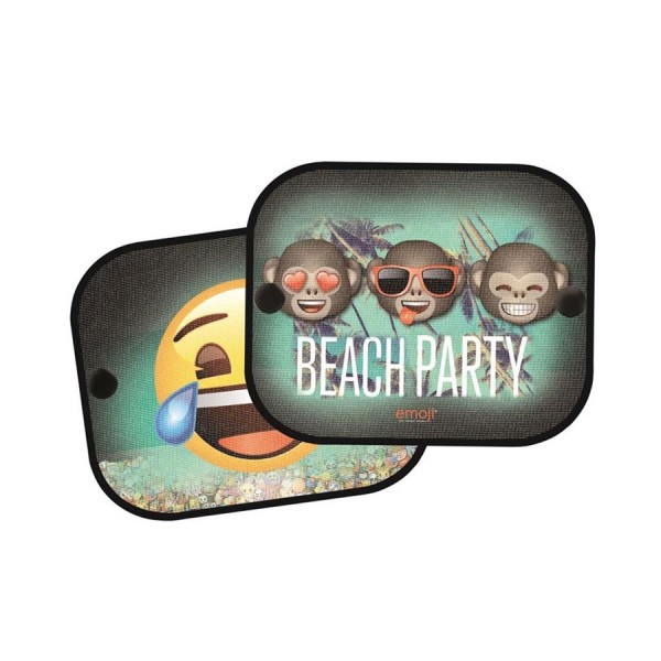 Parasolar auto lateral cu ventuze Emoji 44x36 cm, Automax