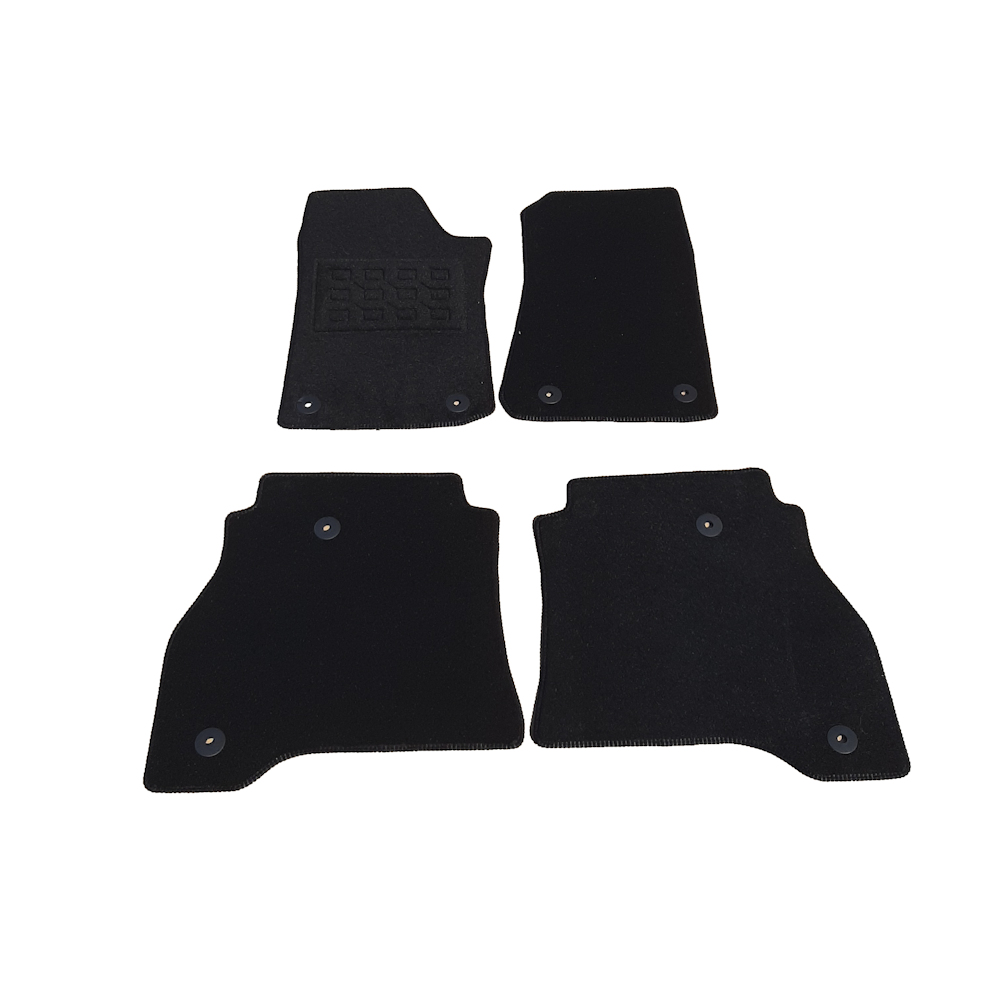 Set covorașe auto din mochetă pentru Jeep Gladiator 2020-, negre, 4 piese