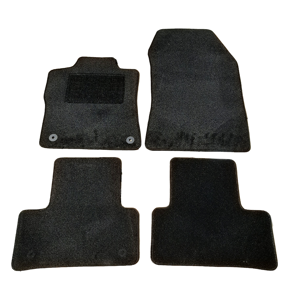 Set covorase auto mocheta Peugeot 308 Hatchback 2021- negre, 4 piese