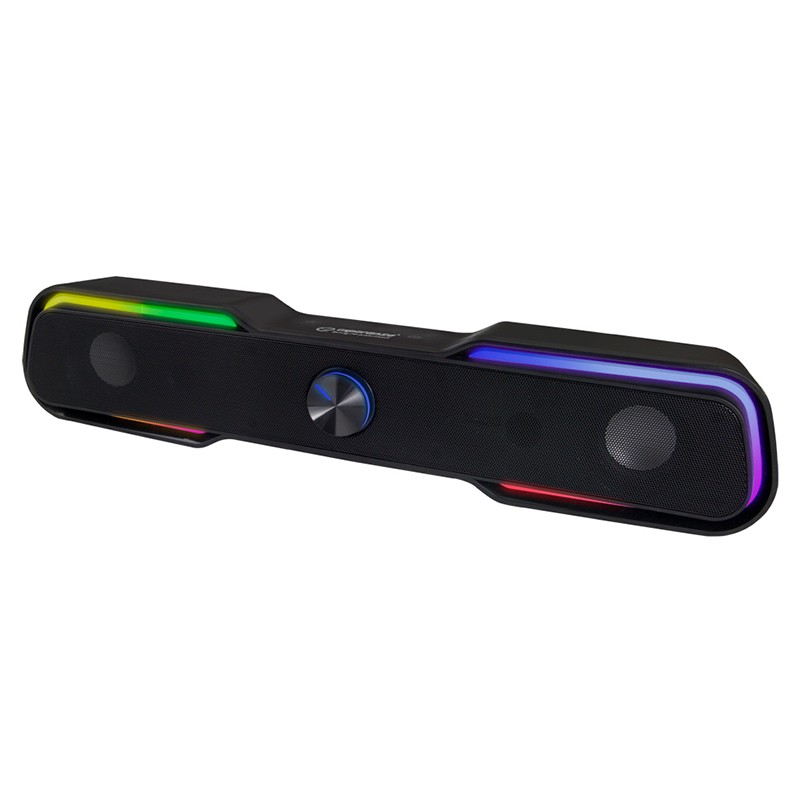 Soundbar USB 2.0 Esperanza Apala cu LED RGB pentru PC si laptop