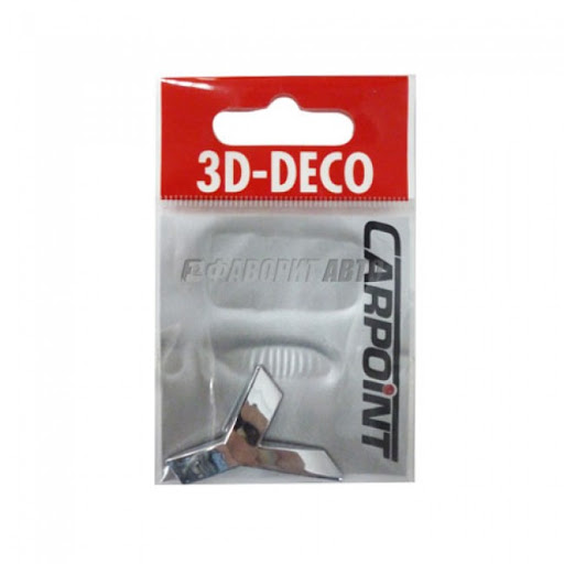 Ornament auto 3D litera Y cromat adeziv pentru personalizare Carpoint