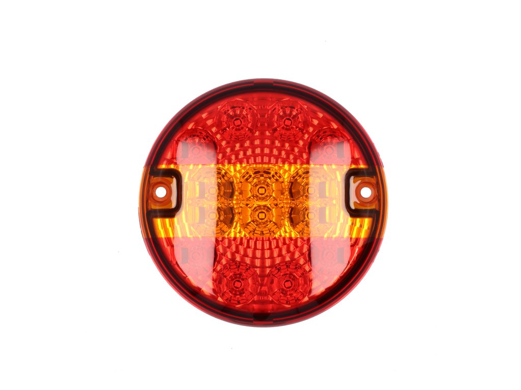 Lampa spate LED Carpoint rotunda 140 mm, 12V, 3 functii, stanga/dreapta