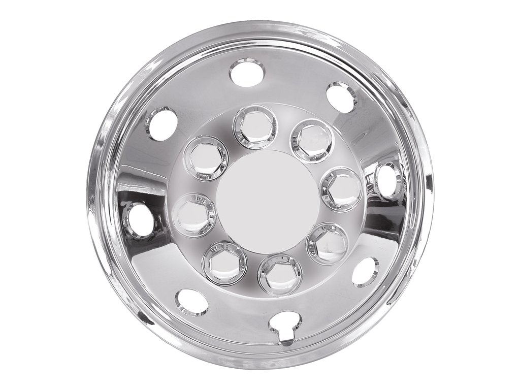 Set capace roti microbuz 15 inch cromate Carpoint, forma con, 4 buc