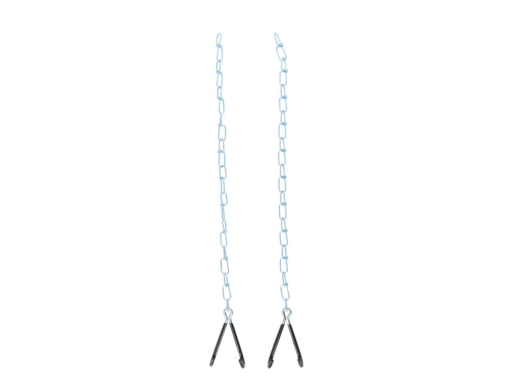 Suport bicicletă pentru tavan cu 2 cârlige și lanț 2x50 cm