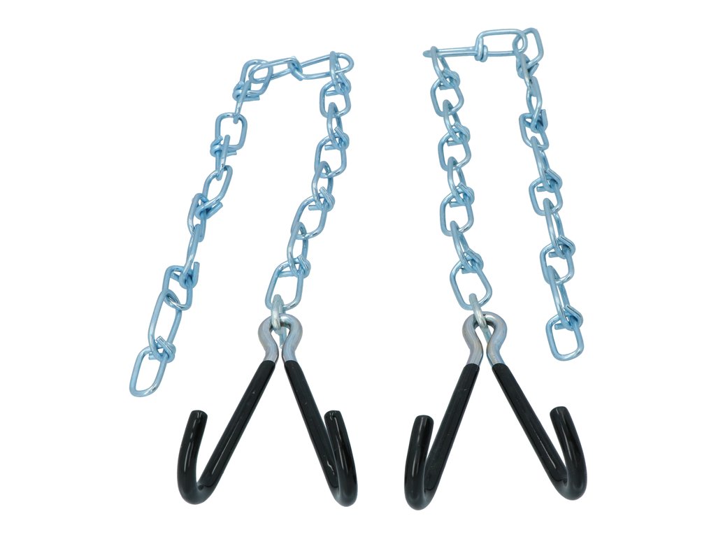 Suport bicicletă pentru tavan cu 2 cârlige și lanț 2x50 cm