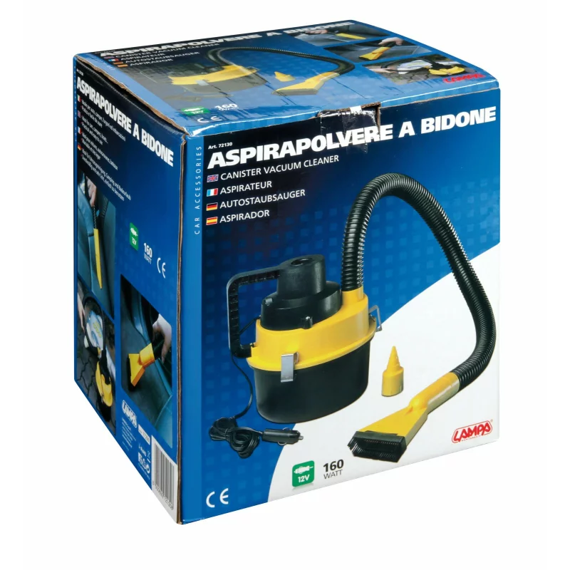 Aspirator auto tip canistra 12V 160W cu functie de aspirare si suflare