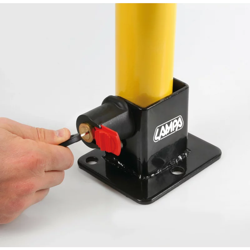 Dispozitiv blocare parcare pliabil cu cheie