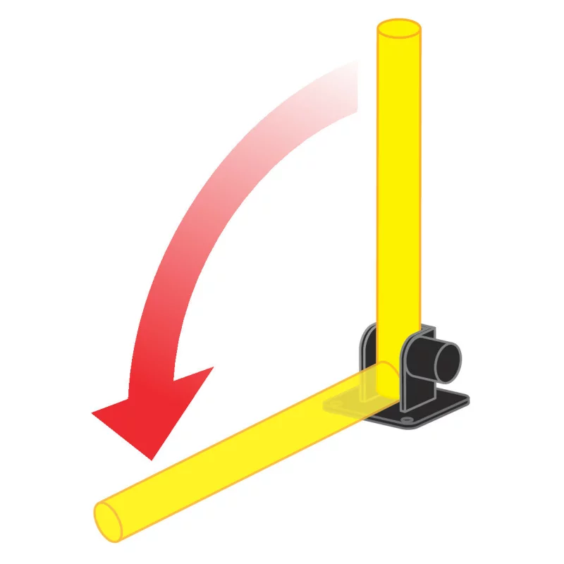 Dispozitiv blocare parcare pliabil cu cheie