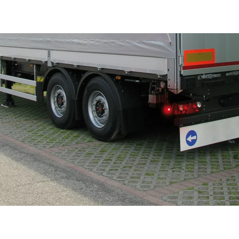 Lampa gabarit camion Ilumia 24V cu 2 LED-uri alb/rosu, montaj stanga