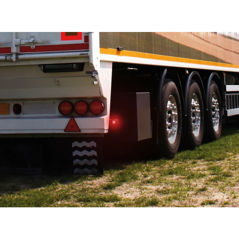 Lampa gabarit camion Ilumia 24V cu 2 LED-uri alb/rosu, montaj stanga