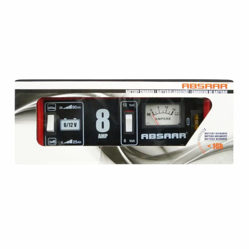 Redresor pentru acumulator Absaar 6/12V 8A, carcasa metalica