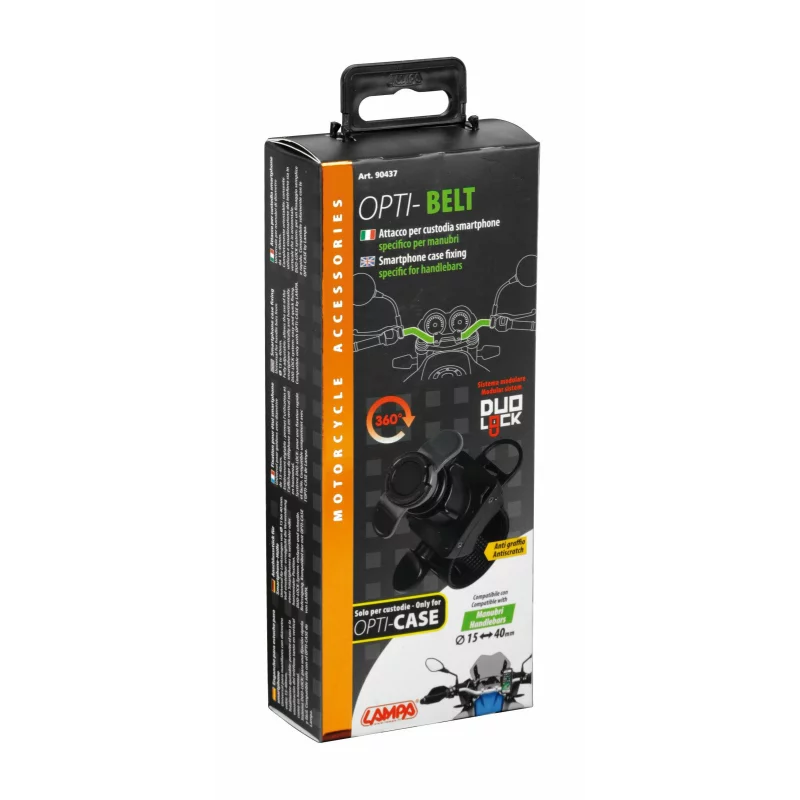 Suport telefon pentru ghidon Opti Belt compatibil cu Opti Case