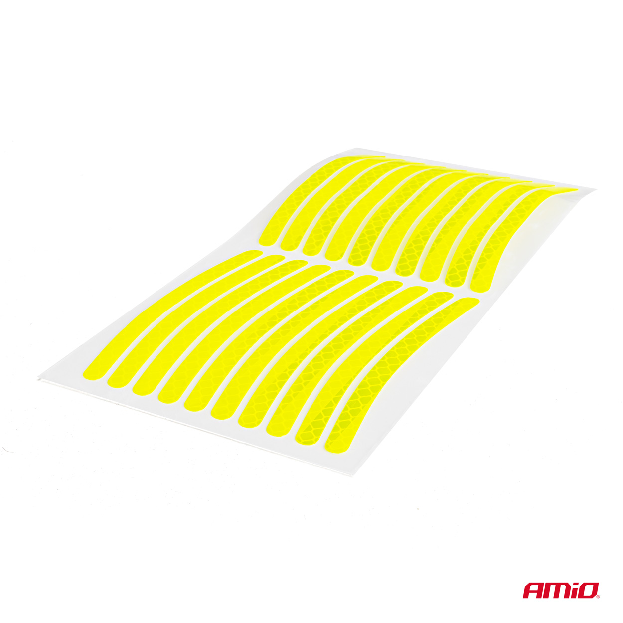 Autocolante reflectorizante pentru jante auto 16-18 inch, galbene