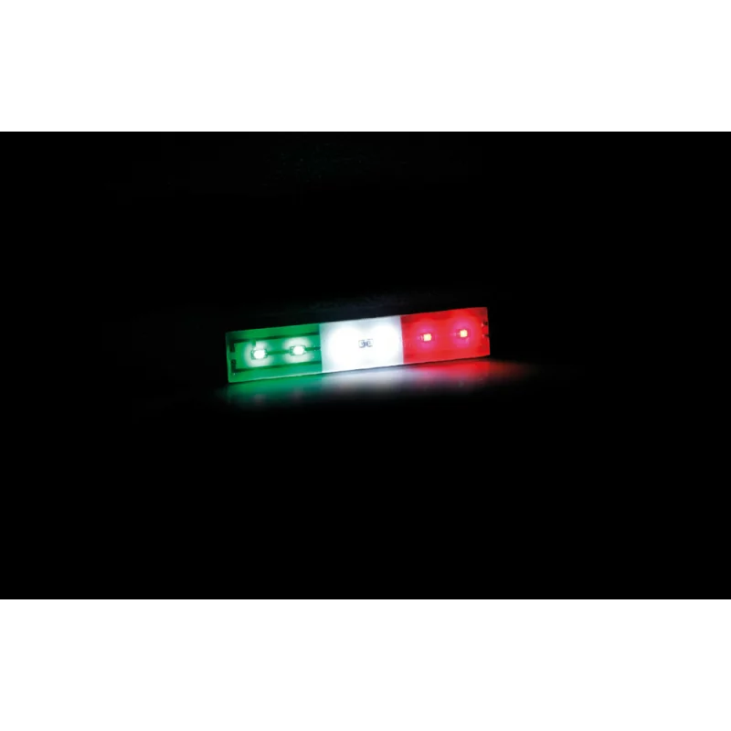 Banda LED 24V 12 cm cu 6 SMD, model steag Italia, rezistenta la apa