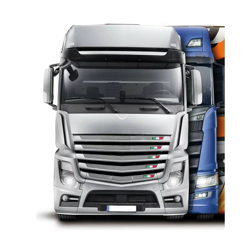 Banda LED 24V 12 cm cu 6 SMD, model steag Italia, rezistenta la apa