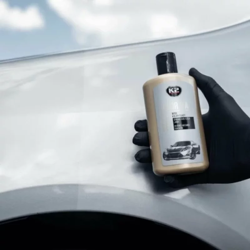 Ceara auto coloranta argintie K2 Color Max pentru caroserie, 250 ml