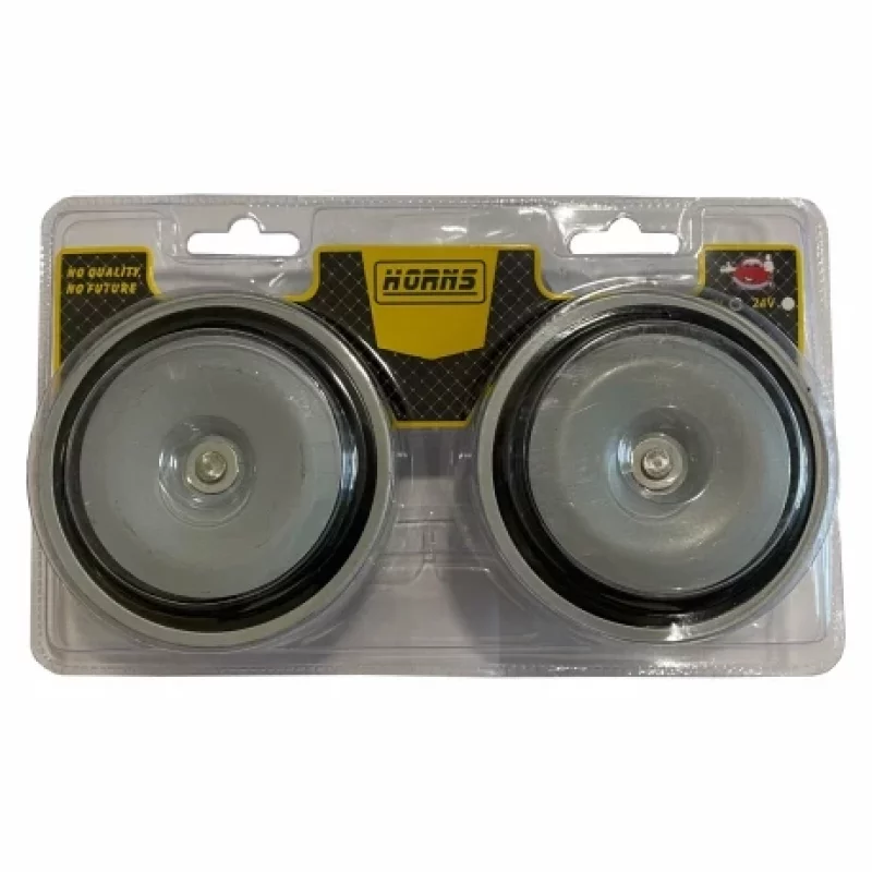 Claxoane auto clasice tip disc 12V, set 2 bucati, ton inalt si ton jos