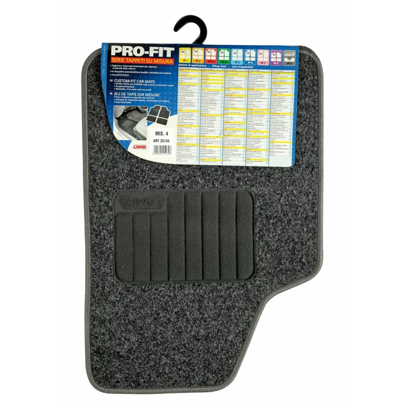 Covorase auto din mocheta Pro-Fit PF-4, set 4 piese