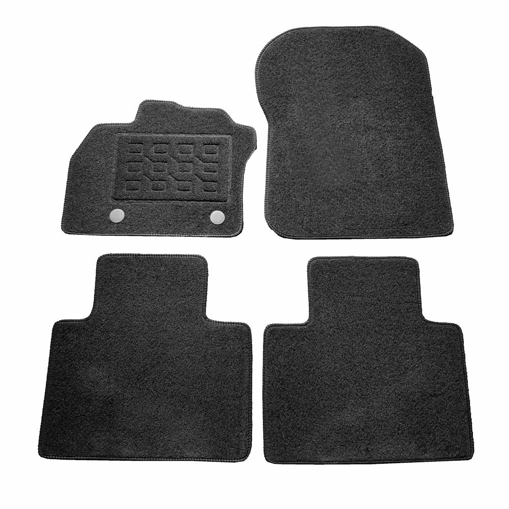 Covorase mocheta dedicate Renault Zoe Electric 2012-prezent, negre, set 4 piese