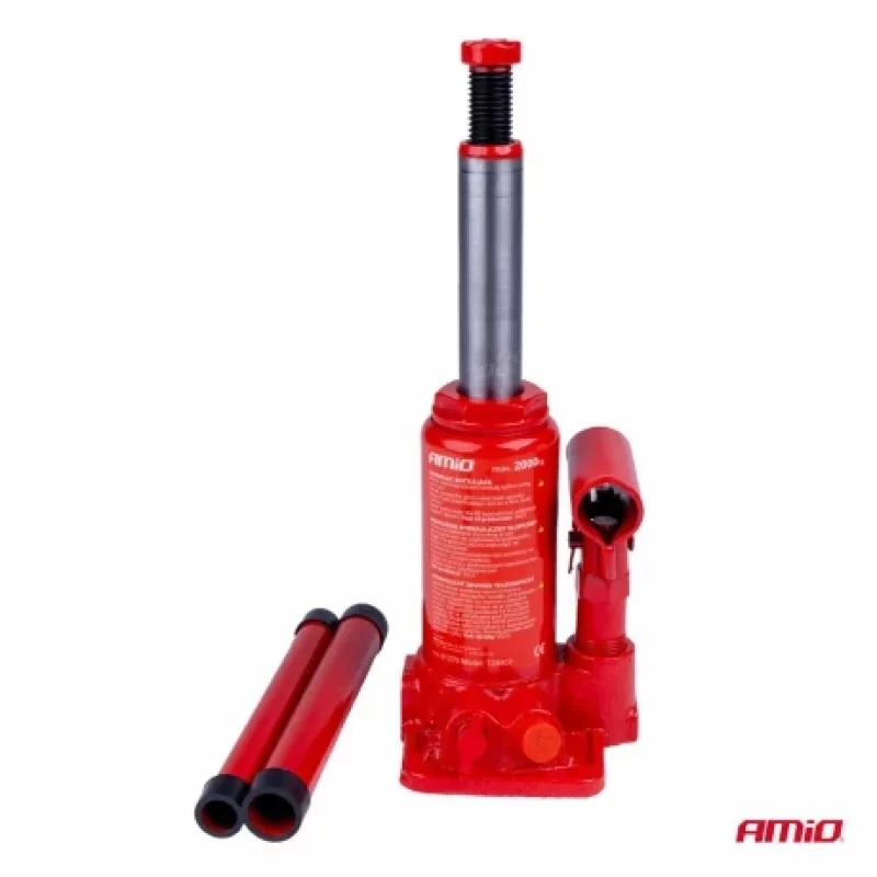 Cric hidraulic tip butelie Amio 2T pentru autoturisme, ridicare 148-278 mm