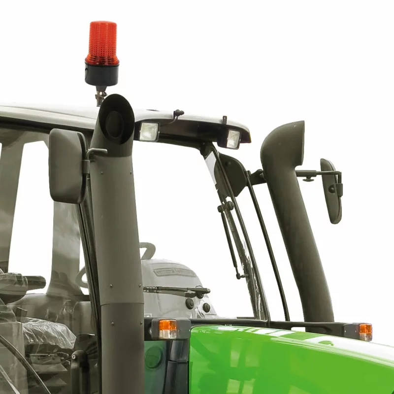 Girofar stroboscopic auto galben 12V cu magnet pentru semnalizare