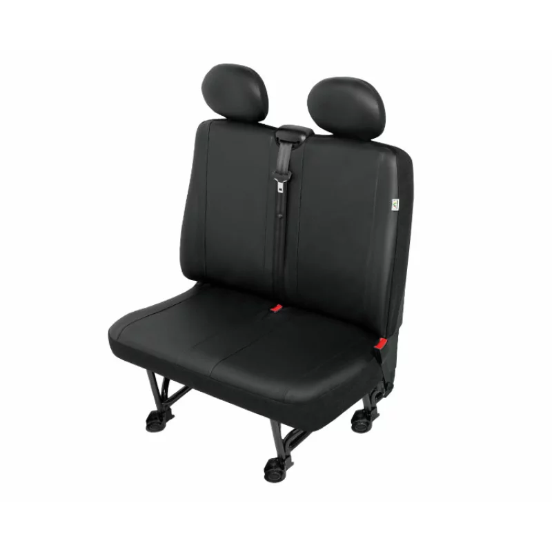 Huse scaun furgonetă 2 locuri Practical, piele ecologică, DV2-M, negre