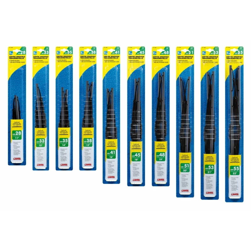 Lame ștergător auto cu grafit 28 cm Standard, universale, set 2 buc