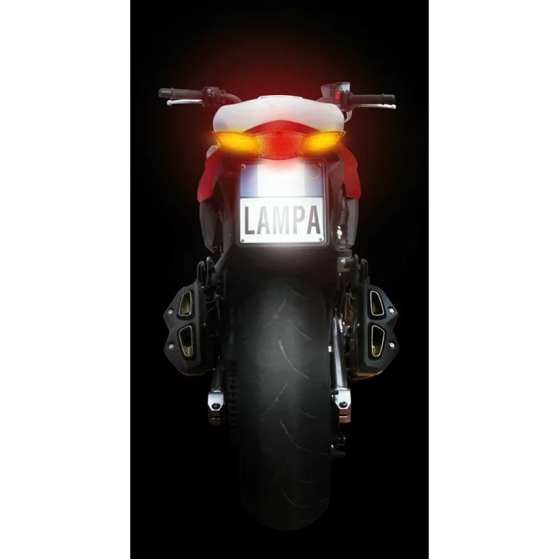 Lampa stop LED cu 4 functii pentru motociclete, scutere si motorete 12V