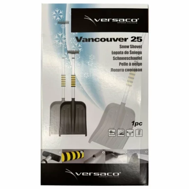 Lopată de zăpadă cu mâner telescopic din aluminiu, 732-937 mm