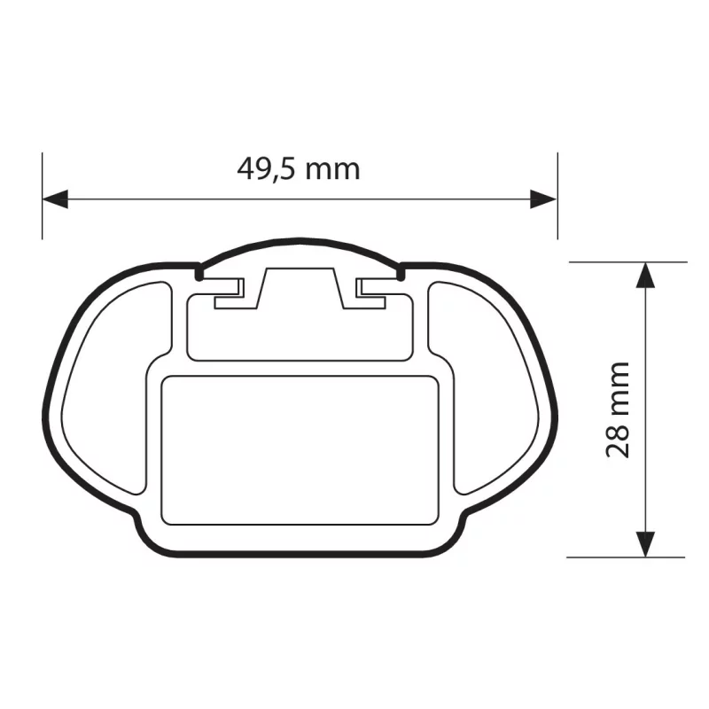Bare portbagaj auto din aluminiu Nordrive Alumia M, 120 cm