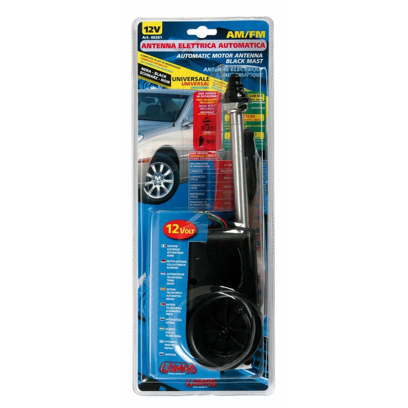 Antena auto automata universala 12V Lampa, montaj pe aripa spate