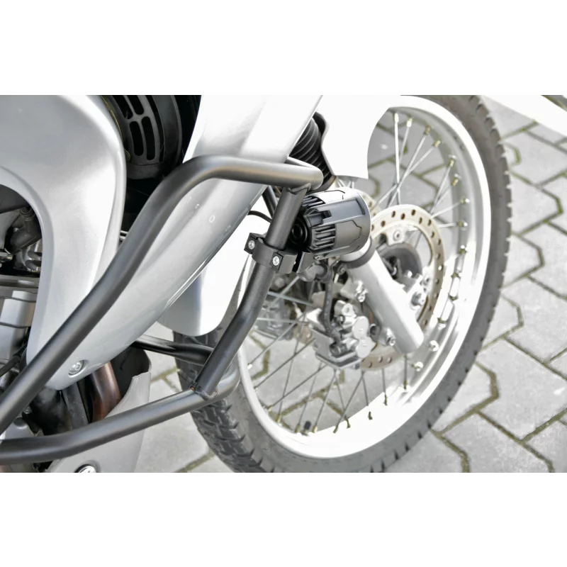 Coliere fixare proiectoare auxiliare 22-30 mm, set 2 buc, negre