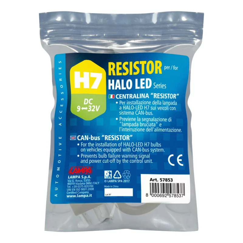 Rezistor Can-Bus H7 9-32V pentru becuri Halo LED Serie 1/3