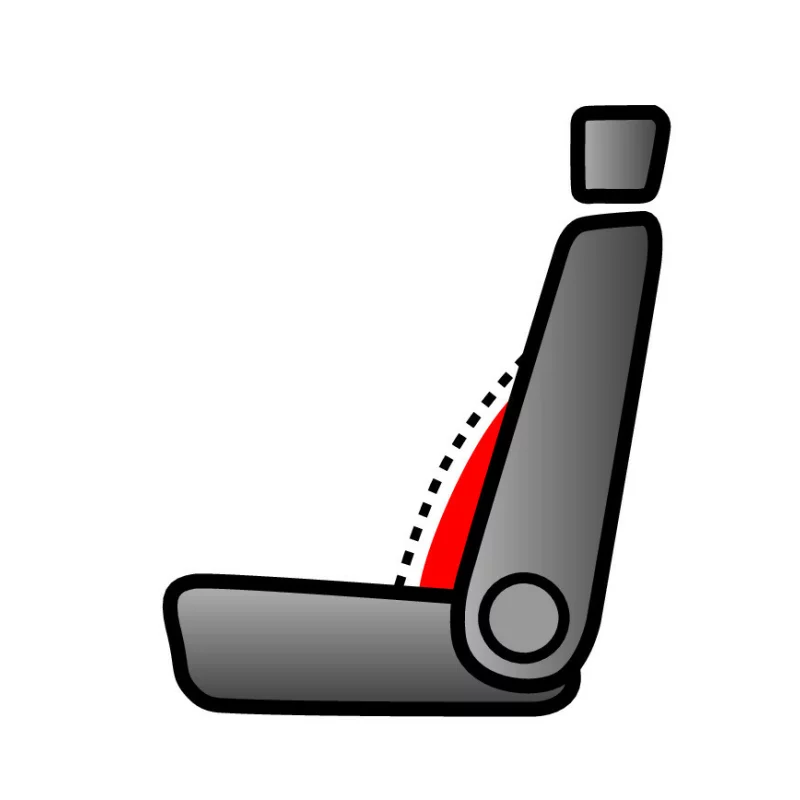 Suport lombar auto Jolly ergonomic pentru scaun, gri-negru